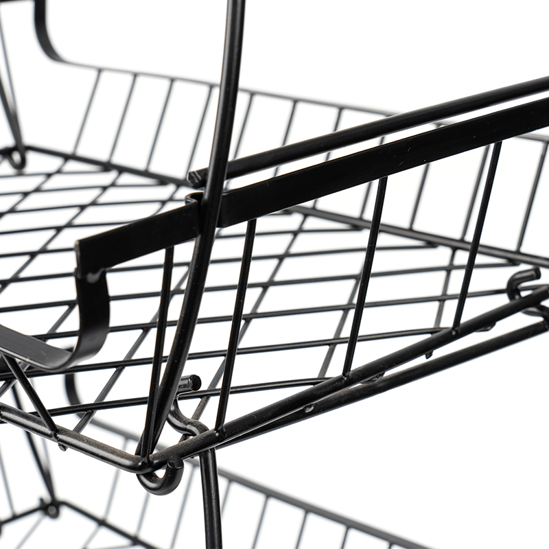 Ciseán Torthaí & Glasraí 4 Shraith In-chruachta le Rothaí Rollta