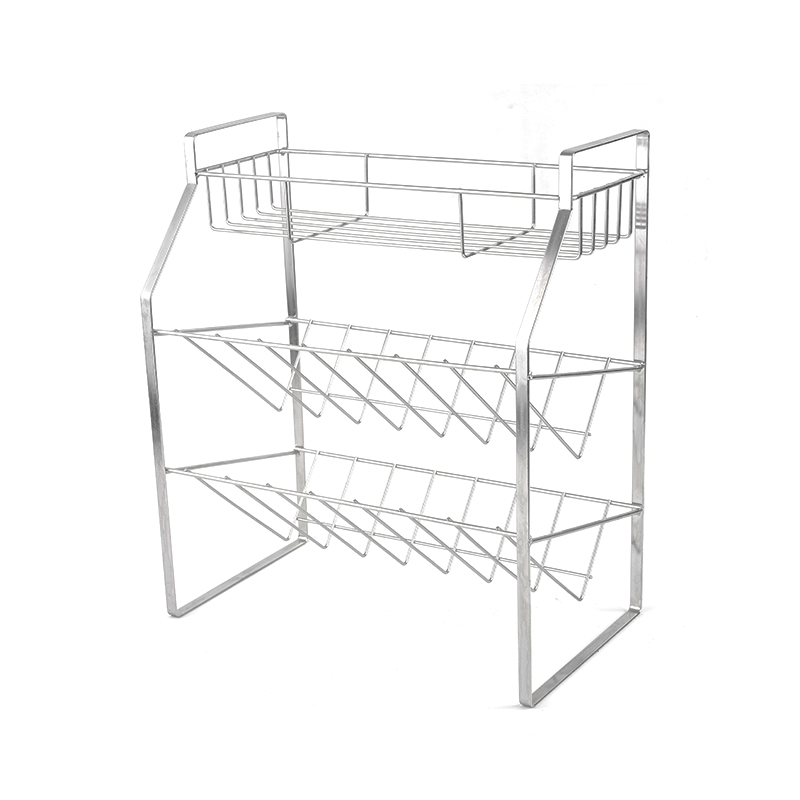 Raca Spíosraí Dubh 3-Sraith le Wall Mount for Kitchen