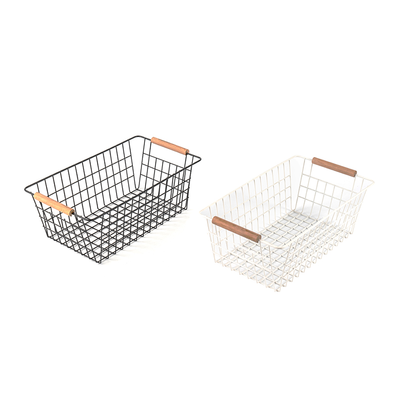 Basket Stórála Le Láimhseáil Adhmaid