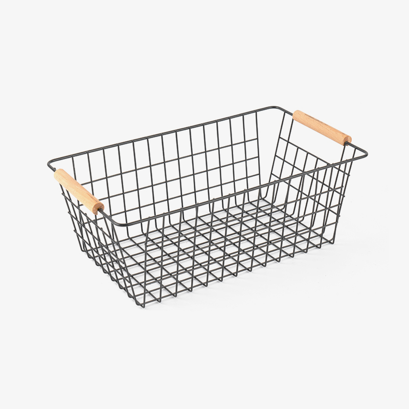 Basket Stórála Le Láimhseáil Adhmaid