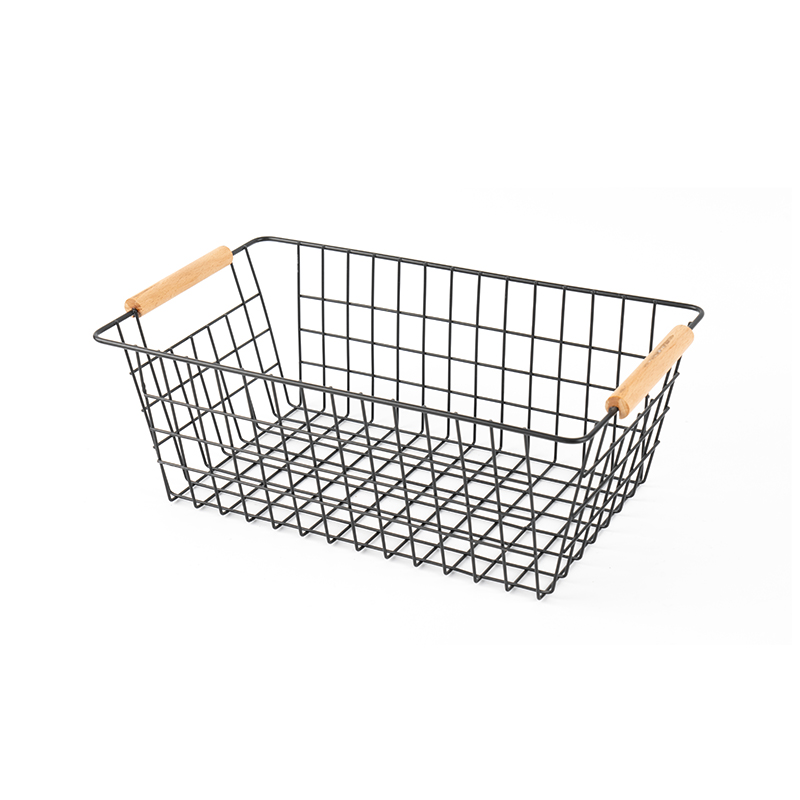 Basket Stórála Le Láimhseáil Adhmaid