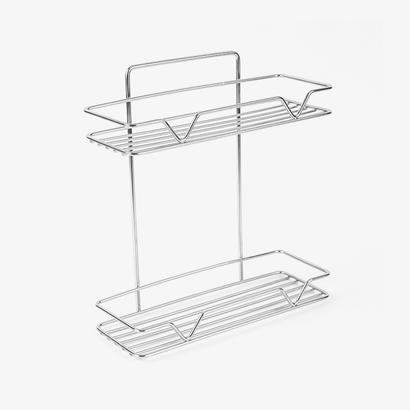 Eagraí Seomra Folctha 2 Shraith Vanity Tray & Spice Rack