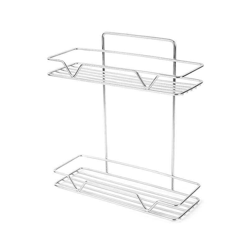 Eagraí Seomra Folctha 2 Shraith Vanity Tray & Spice Rack
