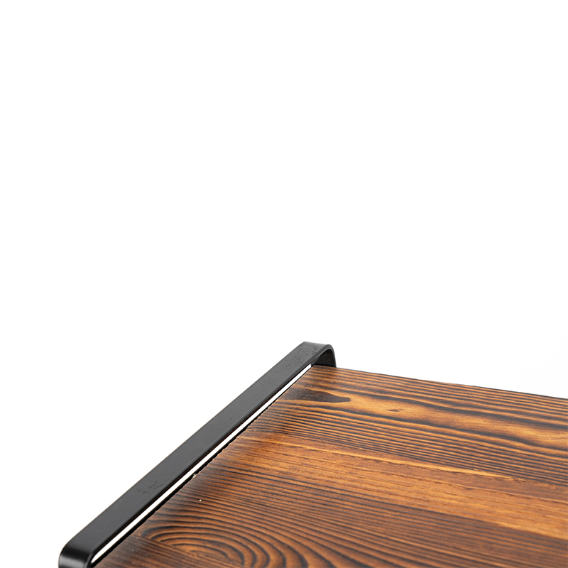 Buidéil Raca Fíon Countertop Adhmaid Rustic Níl Gá Tionóil